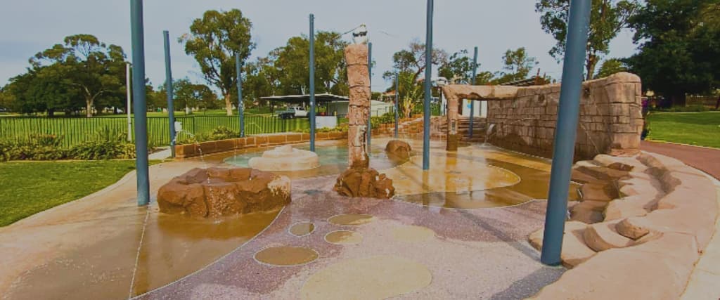 7. Go to a Free Outdoor Waterpark Playground