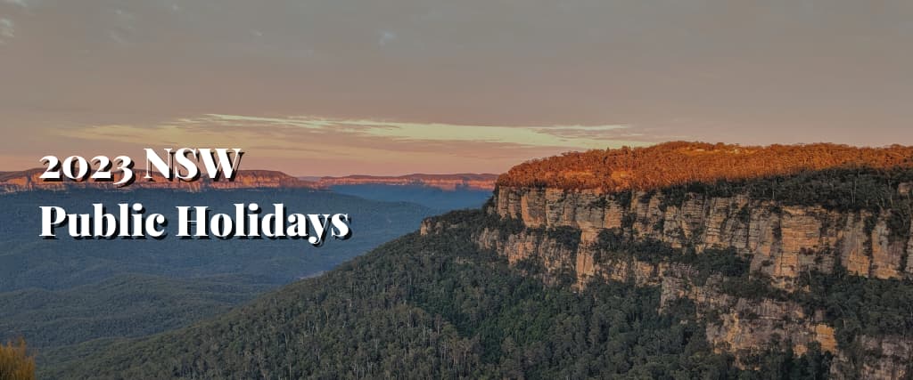 2023 NSW Public Holidays