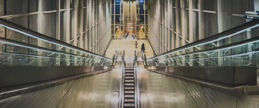 How to Get On and Off an Escalator