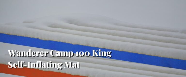 wanderer king single self inflating mattress