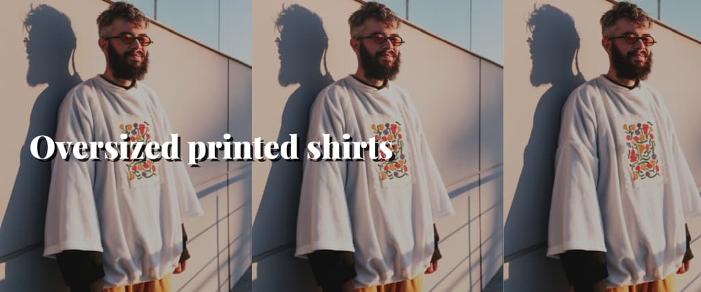 Oversized printed shirts