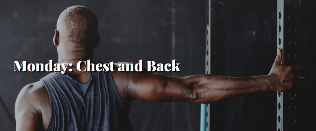 Monday Chest and Back