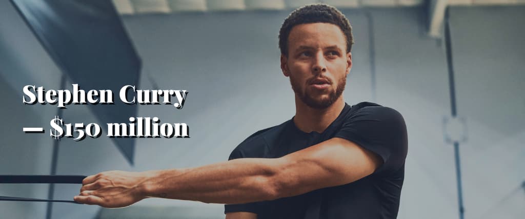 Stephen Curry — $150 million