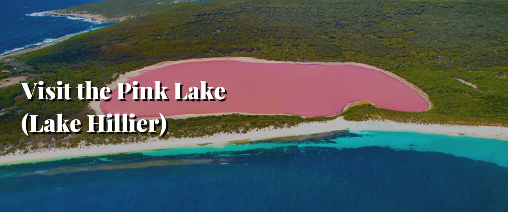 Visit the Pink Lake (Lake Hillier)