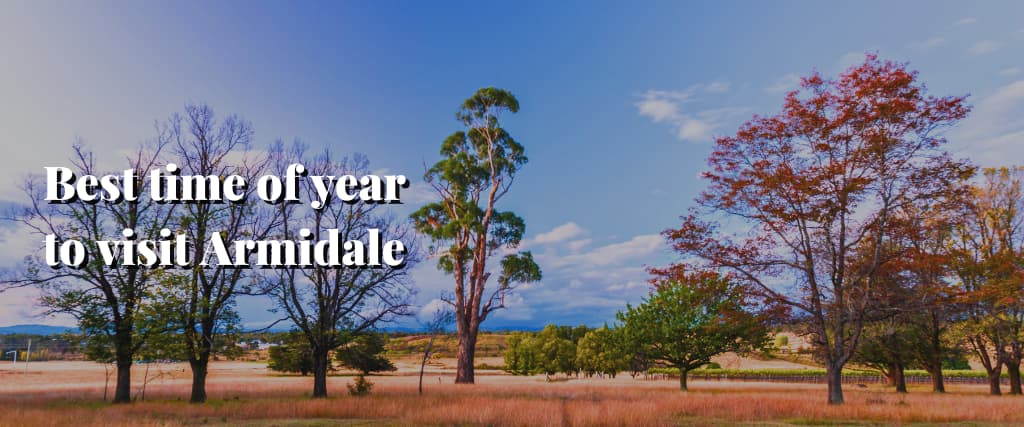 Best time of year to visit Armidale
