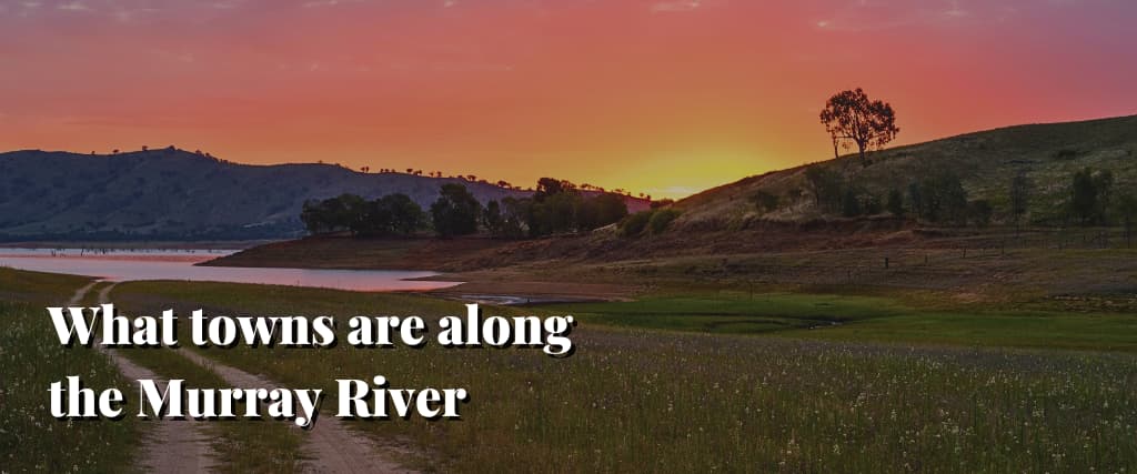 What towns are along the Murray River